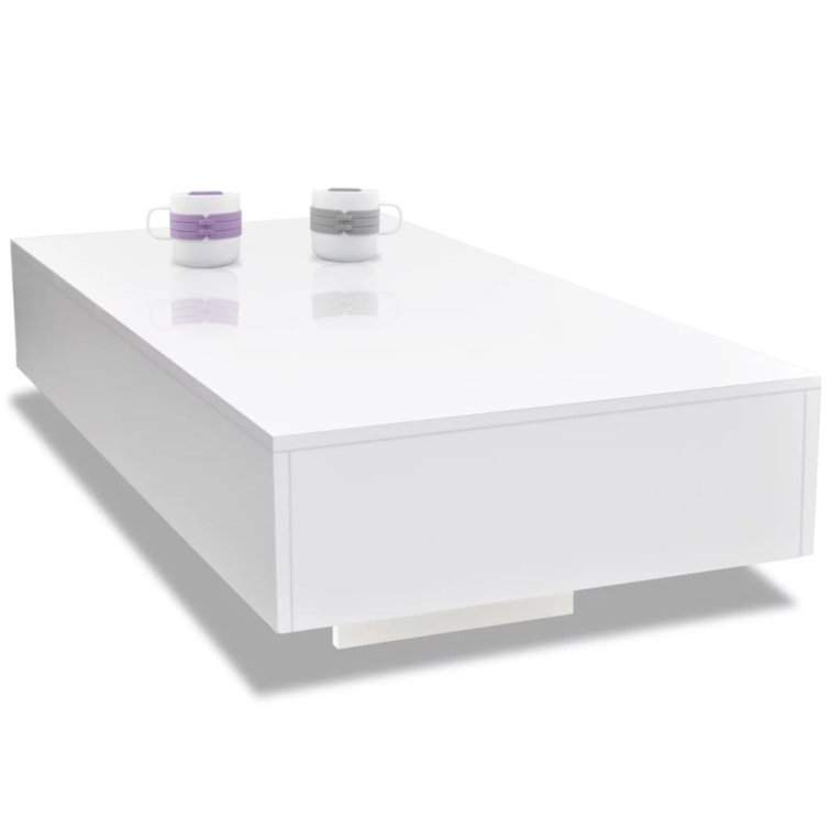 Wayfair white deals gloss coffee table